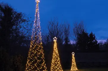 Vlaggenmast kerstbomen