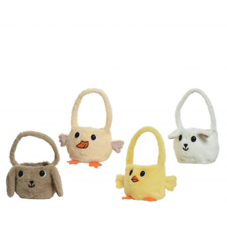 Mand polyester 4ass multi H.14cm
D.15cm