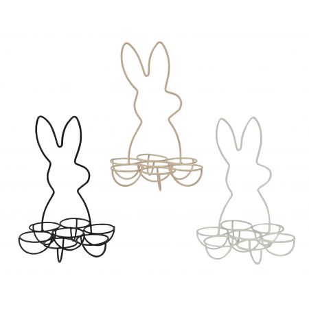 Eierhouder ijzer 3 kleuren assortie H.20cm
D.14cm